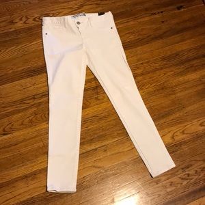 White Express Low-Rise Skinny Jeans